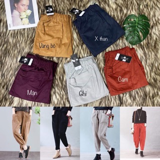 Quần jogger nhung thể thao nữ