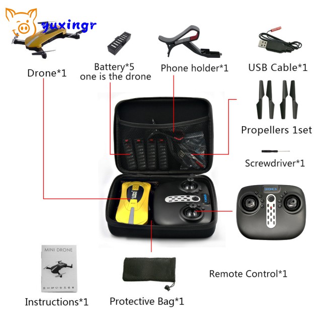 Túi Vỏ Cứng Bảo Vệ Cho Drone E58 / Jy018 / Jy019 / Gw58 / X6 / E010 / E010S / E013 / E50