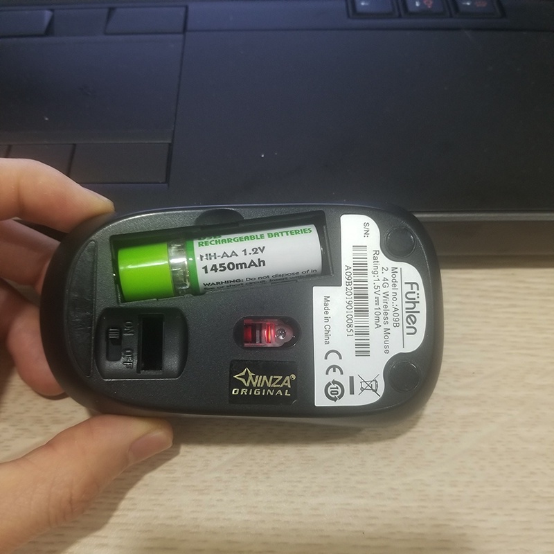 Pin sạc aa tự sạc qua cổng USB lắp chuột không dây đồ chơi trẻ em bảo vệ môi trường