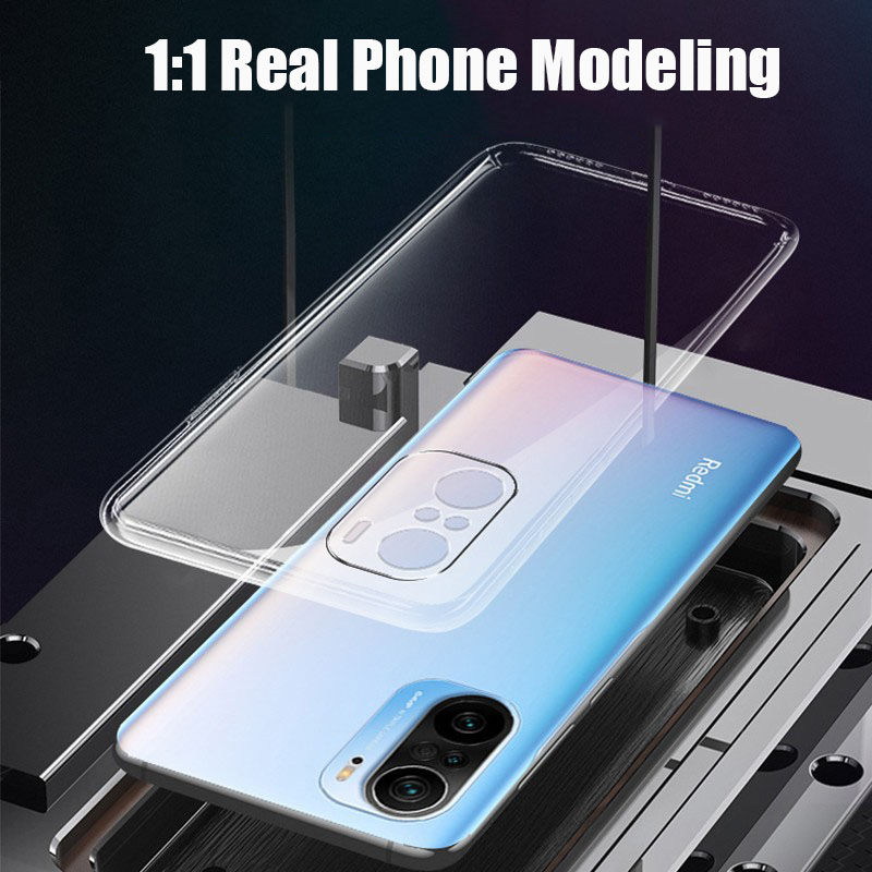 Ốp điện thoại silicone trong suốt siêu mỏng cho Xiaomi Redmi Note 10 Pro Max Note 10s K40 Pro 9t