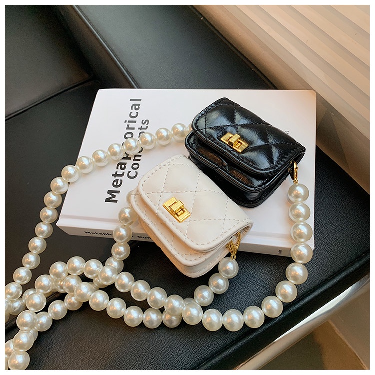 Túi xách nữ mini túi đeo chéo quai đeo ngọc trai nhân tạo1999store_official