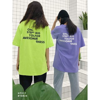 Áo thun nữ mina tay lỡ in chữ - ht217
