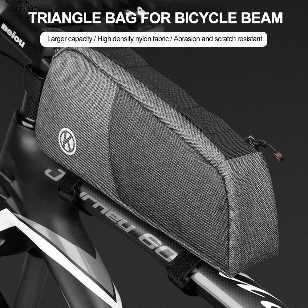 Nylon hiệu ứng phản chiếu Đạp Xe Đạp Bike Triangle Khung Front Ống Khung Túi Điện Thoại Chống Thấm Nước Xe Đạp Xe Đạp Đi Xe Đạp Túi Túi Xe Đạp Xe Đạp [Booboom]