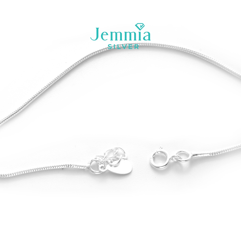 Vòng tay bạc nữ Jemmia trơn đơn giản - JM3000