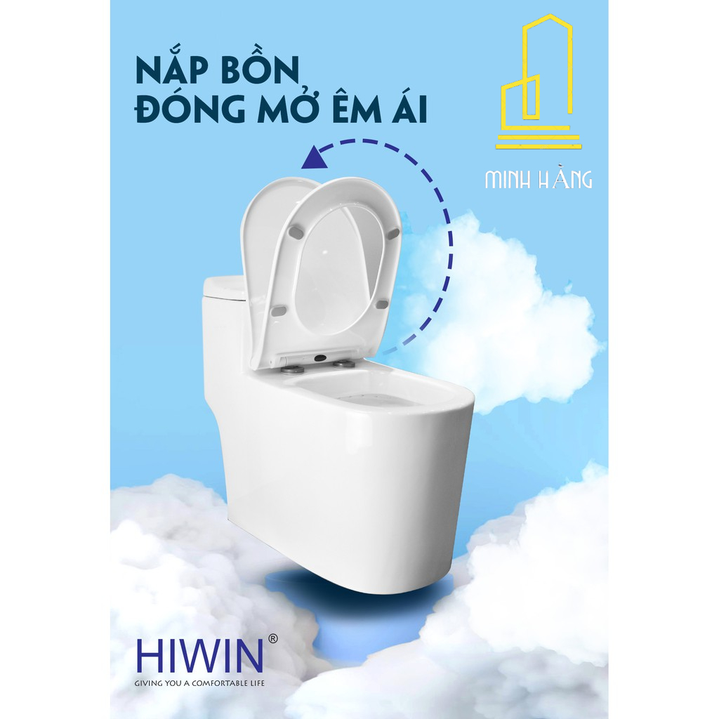 Bồn cầu một khối sứ tráng men chống bám bẩn cao cấp, cầu một khối giá rẻ.