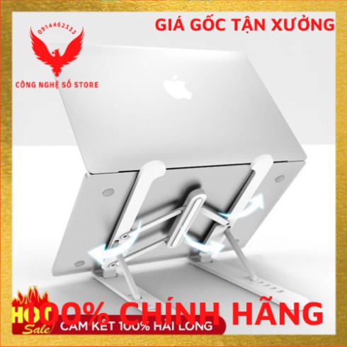 Giá đỡ laptop,ipad, macbook, kệ đỡ máy tính nhôm cao cấp kèm túi đựng, hỗ trợ tản nhiêt, gấp gọn