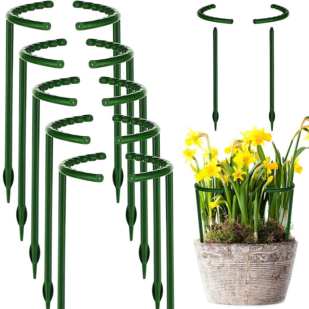 Giá Đỡ Hỗ Trợ Trồng Cây Bằng Nhựa Hình Bán Nguyệt/Ngôi Nhà/Cây Cà Chua Dành Cho Vườn Nhà