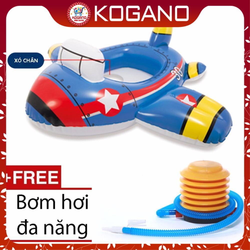 [Tặng bơm] Phao bơi cho bé KOGANO xỏ chân chống lật an toàn trẻ em hình xe hơi, máy bay, xe công trình SS-001100-B