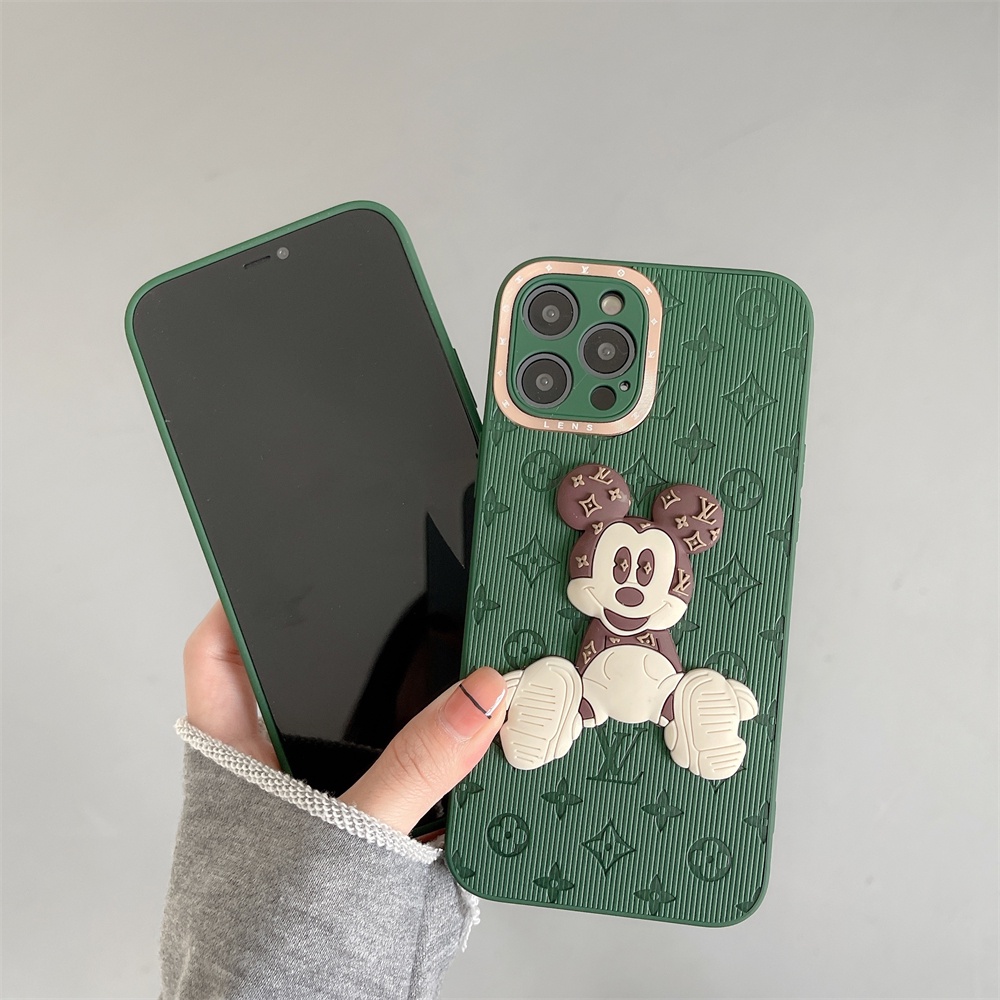 Ốp điện thoại chống sốc in hình chuột Mickey hoạt hình thích hợp cho IPhone 12 11 Pro Max XS Max XR X 8 7 Plus