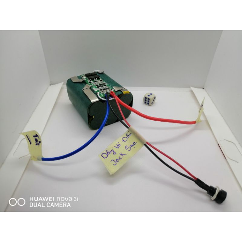Khối Pin National 3S2P 12,6V hàn dây sẵn