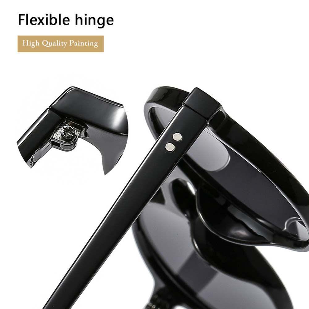 Kính Chống Nắng Hàn Quốc Gọng Tròn Họa Tiết Da Báo WMES15H Thời Trang Cho Nam