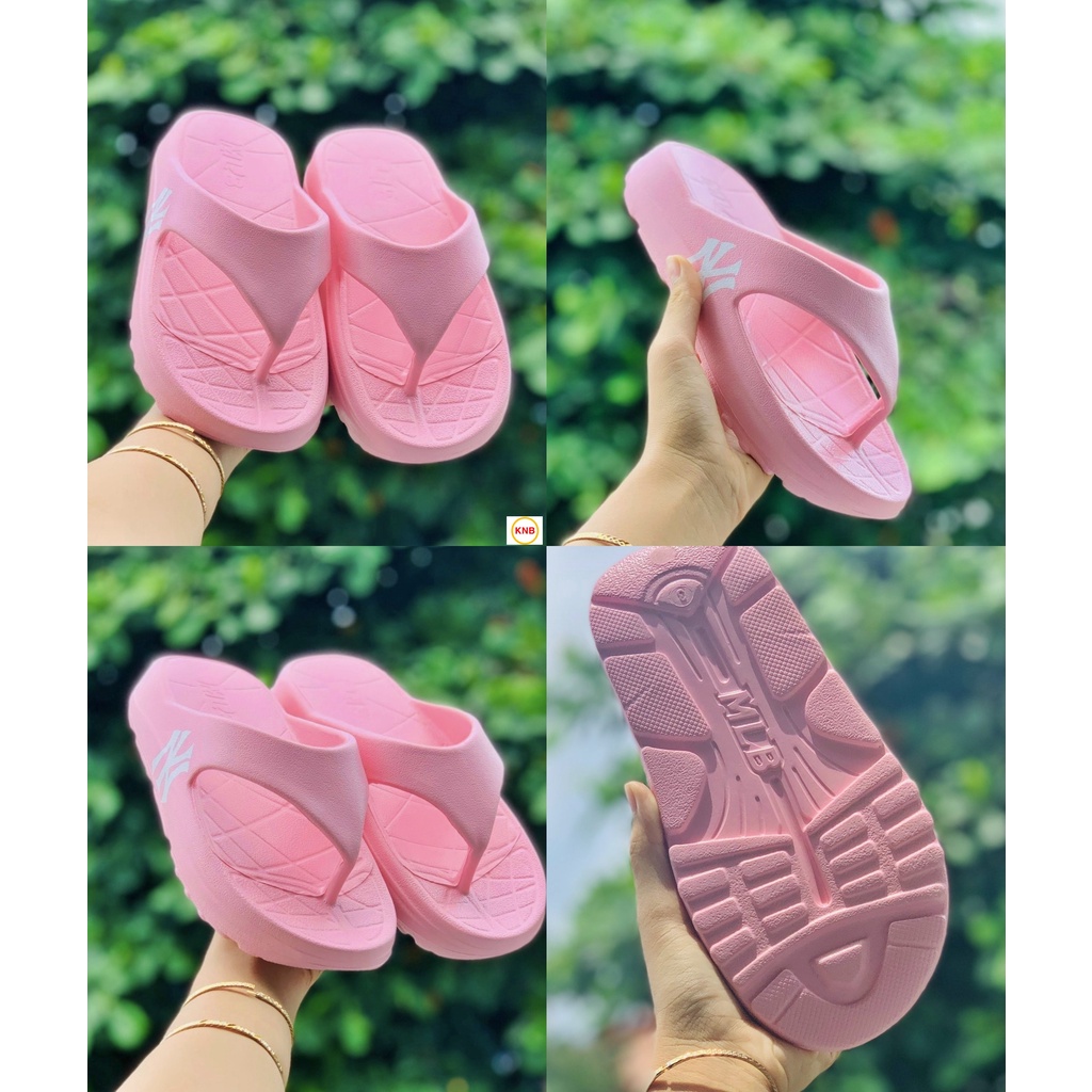 Dép 𝐌𝐋𝐁,dép kẹp nam nữ,dép quai ngang nam nữ unisex 𝐌𝐋𝐁 -FREESHIP + Hộp- dép kẹp 𝐌𝐋𝐁 𝐍𝐘 thể thao bóng chày nam nữ in 𝐍𝐘