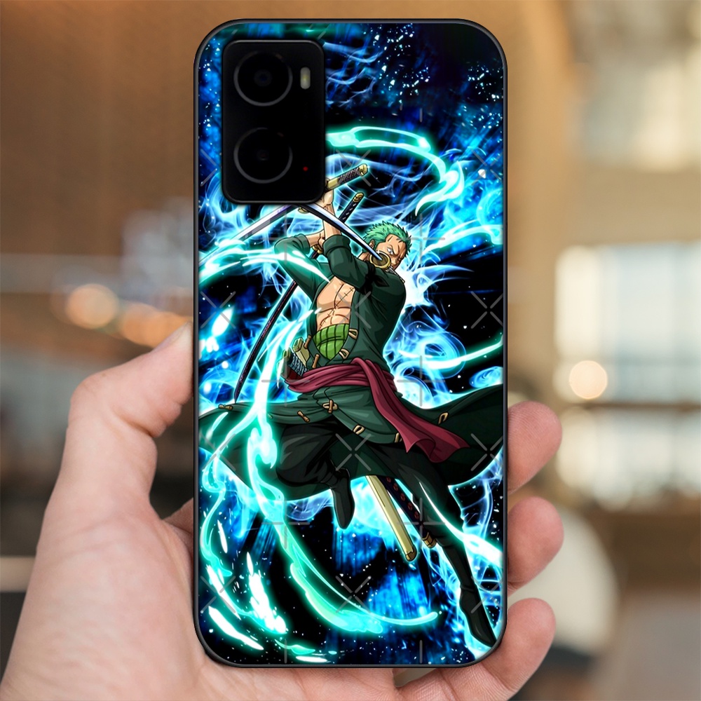 Ốp lưng Oppo A76 viền đen in hình Zoro One Piece