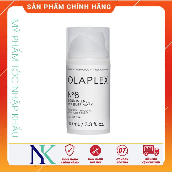 MẶT NẠ DƯỠNG ẨM TĂNG CƯỜNG LIÊN KẾT TÓC O’LAPLEX NO8 100ML