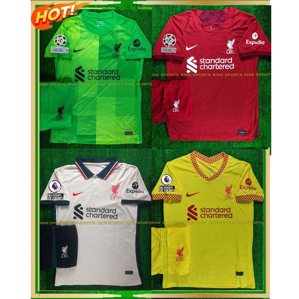Hàng Thailand Super Bộ Áo bóng đá liver - liverpool  2021/2022 chuẩn thi đấu