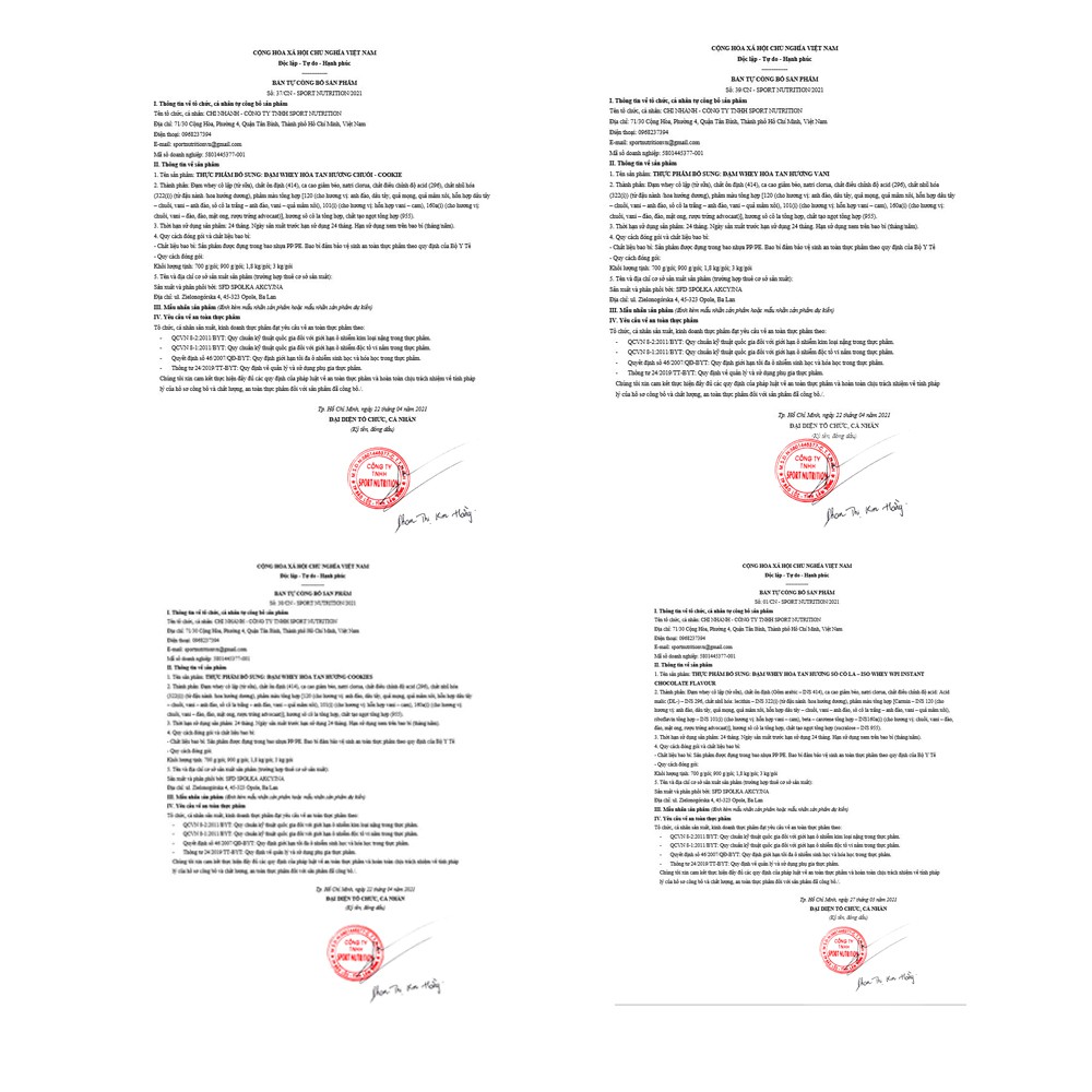 SFD - Sữa tăng cơ WHEY ISOLATE WPI INSTANT - 1800g