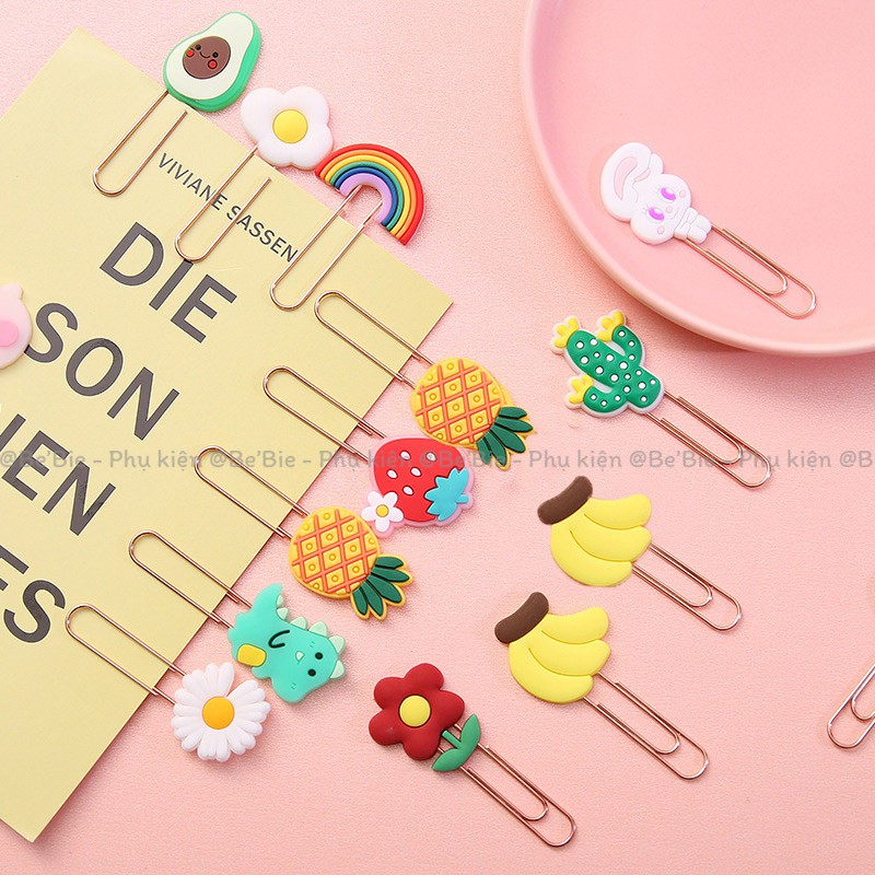 Gim giấy học sinh hình thú, kẹp giấy xinh xắn BeBie - BP196