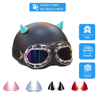 Sừng Gắn Mũ Bảo Hiểm Cute Chất Liệu Silicon Bám Dính Tốt Nhiều Màu Sắc