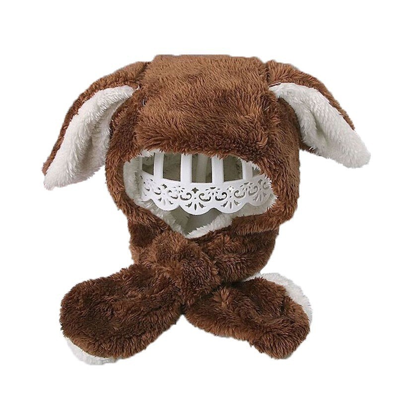 Nón len tai thỏ ấm áp dễ thương cho bé