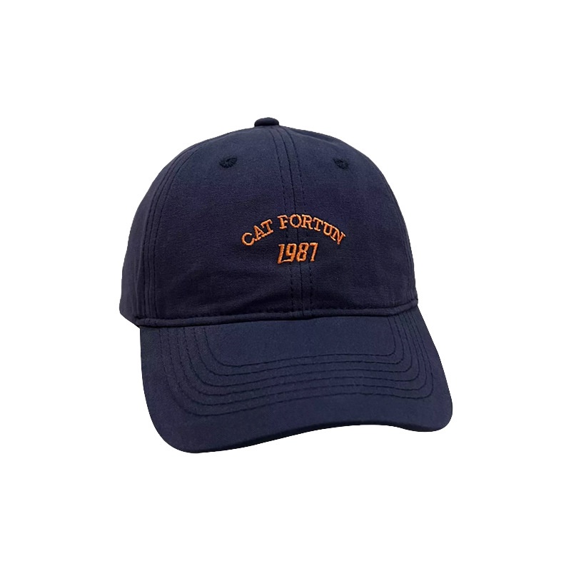 Mũ Lưỡi Trai Mềm Thêu 1987 Năng Động Thời Trang Phong Cách Hàn Quốc Cho Cặp Đôi
