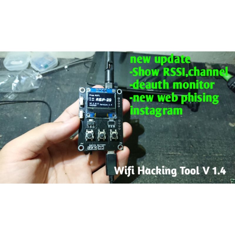 Dụng Cụ Kết Nối Wifi H4cking Tool v1.5 - Deauther, Evil twin, RogueAP