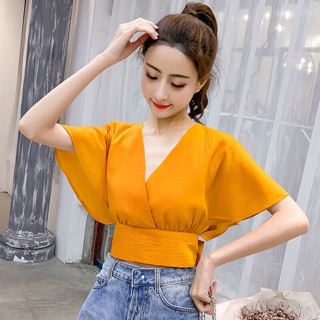 ☀️Áo Kiểu Voan Thắt Nơ Sau