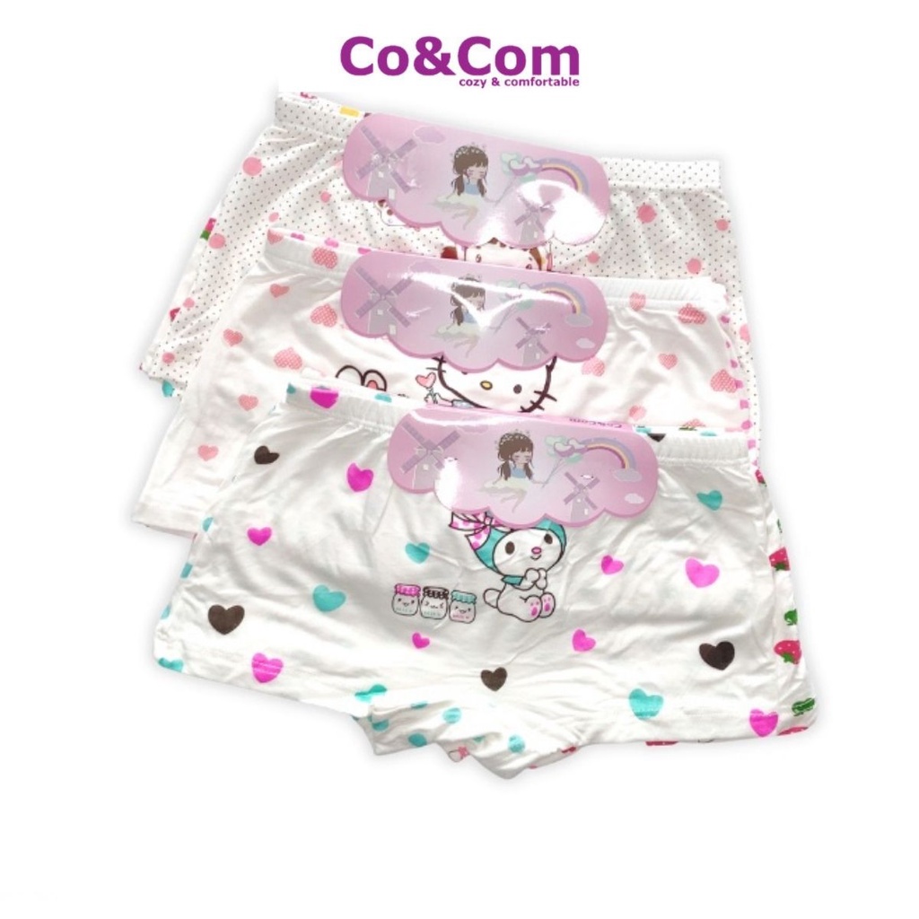 Set 2 Quần Chíp Bé Gái 12-25 Kg Co&amp;Com Nhiều Mẫu Đáng Yêu Mềm Nhẹ Kháng Khuẩn