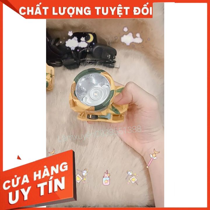 Đèn pin đội đầu siêu sáng có ánh sáng vàng, , tiết kiệm năng lượng , siêu bền , nhỏ gọn ,.siêu tiện dụng ⚡⚡FREESHIP⚡⚡