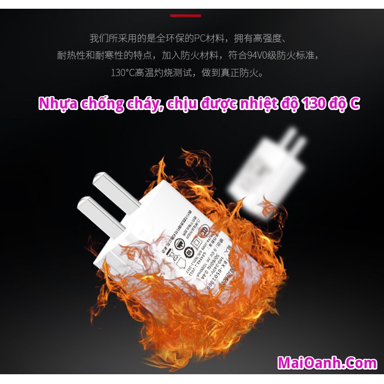 Củ sạc chất lượng cao Charger 5V 2A 2 Cổng USB - Hàng nội địa Trung Quốc