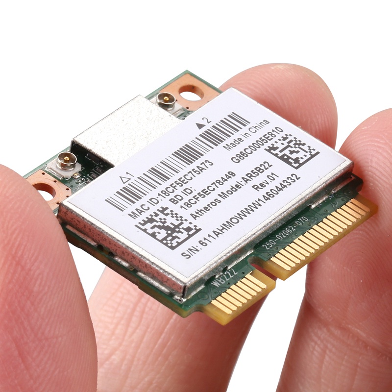 Ar5b22 2.4 '5GHz Thẻ Wifi băng tần kép 802.11Ac Bluetooth 4.0 Thẻ WLAN không dây cho Lenovo Y400 Y500 Y410P S215 U330 U430