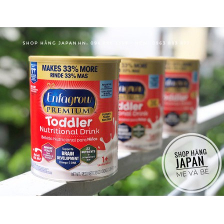 Sữa bột Enfagrow Premium toddler - Enfagrow nắp đỏ 680gr , 907gr , 1.04kg - Mỹ