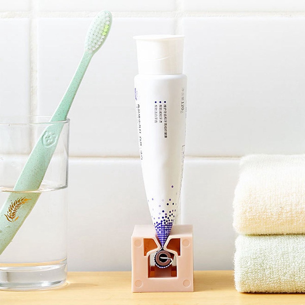 Aaron1 Dụng Cụ Nặn Kem Đánh Răng Nhiều Màu Tiện Dụng