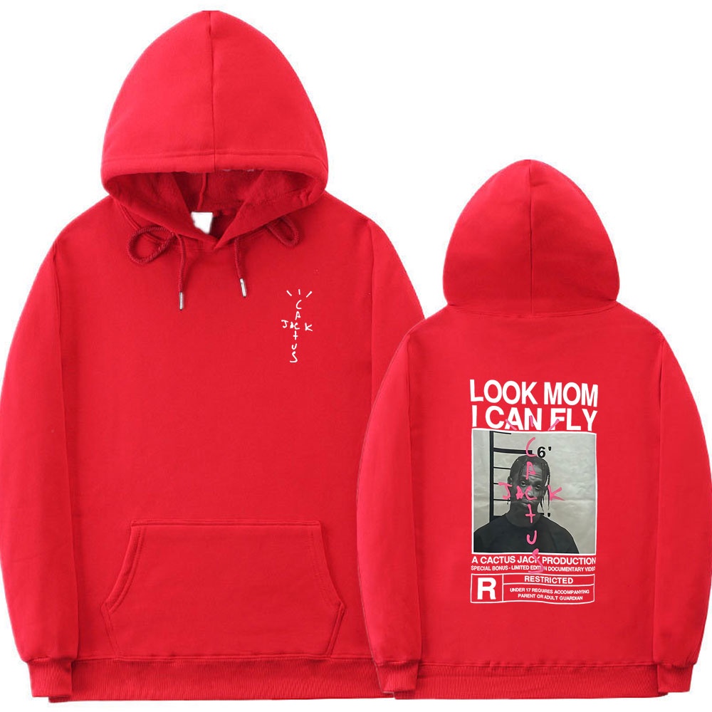 Áo hoodie Hai Mặt In logo cactus jack Thời Trang hip hop Đường Phố Cho Nam Và Nữ