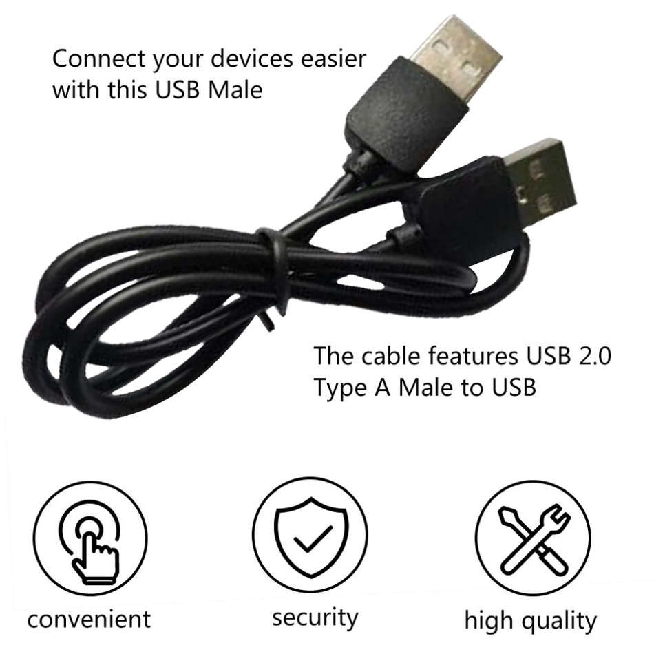 (orb) Cáp Nối Dài Usb 2.0 Màu Đen