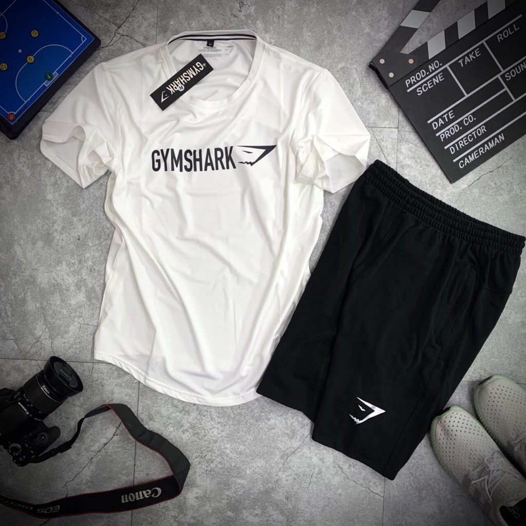 Bộ quần áo thể thao nam Gymshark trẻ trung Shark003 - Thun cao cấp - Key Sport chuyên đồ thể thao nam tập GYM, YOGA