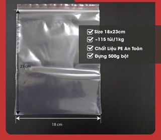 [ 1kg ] Túi Zippe Chỉ Đỏ