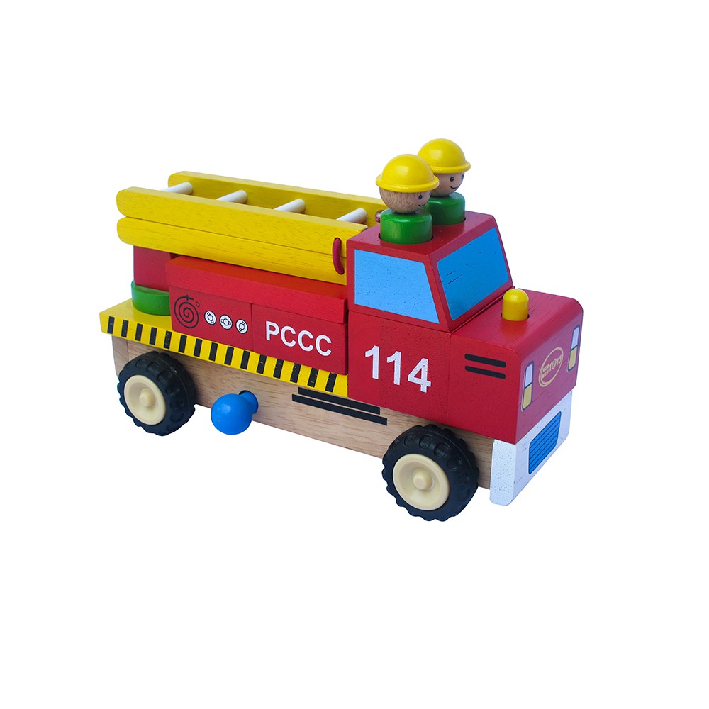 Đồ chơi gỗ Winwintoys - Xe thang lắp ráp