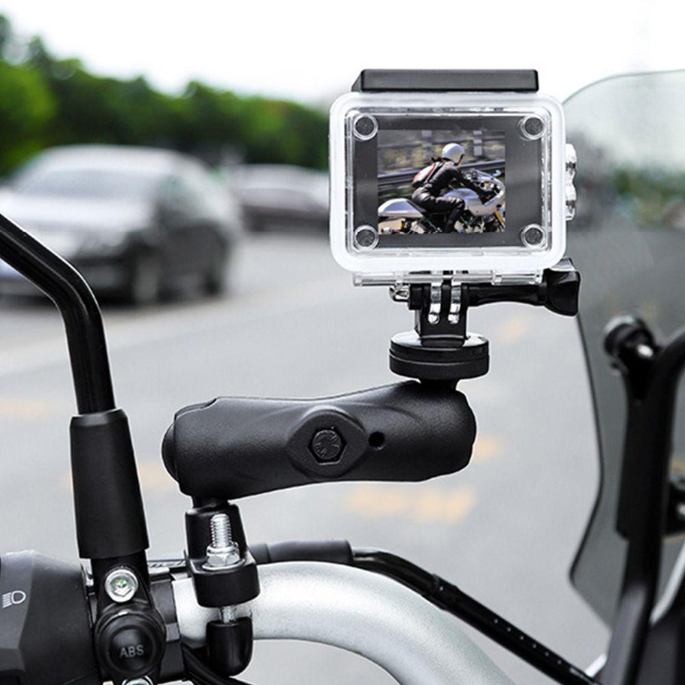 Giá Đỡ Camera Hành Trình GoPro 10 / 98 / 7 / 6 / 5 / 4 / 3 + DJI Action Gắn Kính Chiếu Hậu Xe Máy