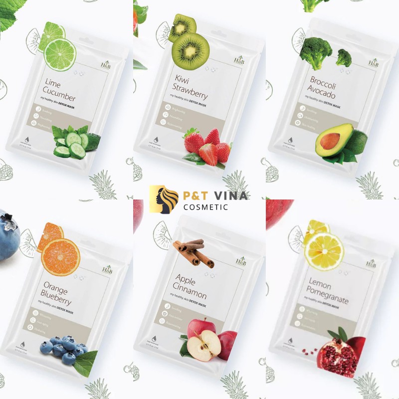 Mặt Nạ Detox HNB My Healthy Skin Detox Mask Combo 6 Gói