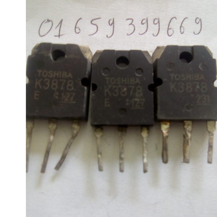 K3878 tháo máy ,2sk3878,mosfet 3878 , 9A 900V Zin nguyên gốc