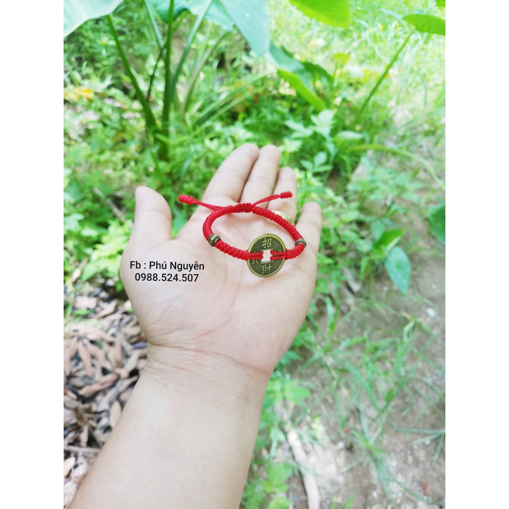 Vòn Tay Đồng Xu May Mắn ( Thông báo size cổ tay )