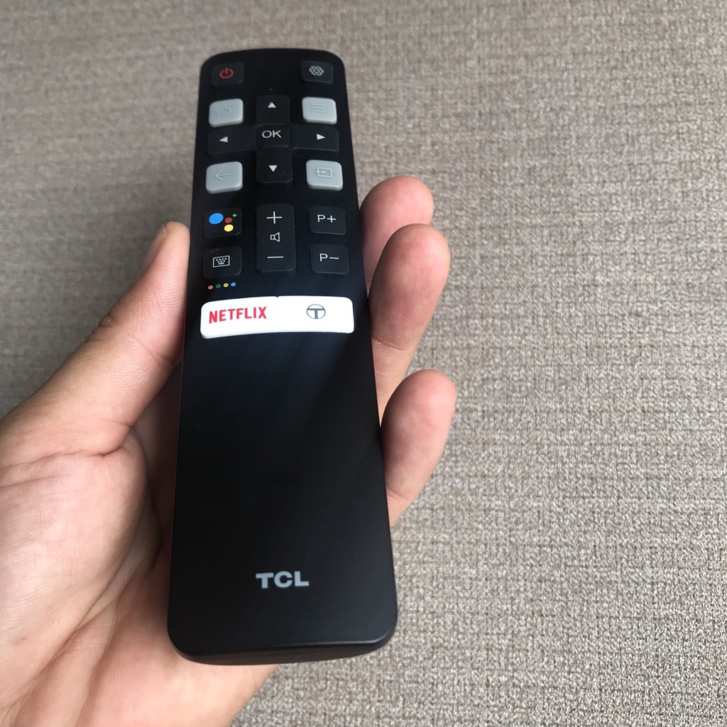 [CHÍNH HÃNG] điều khiển tivi TCL giọng nói loại ngắn tặng kèm pin