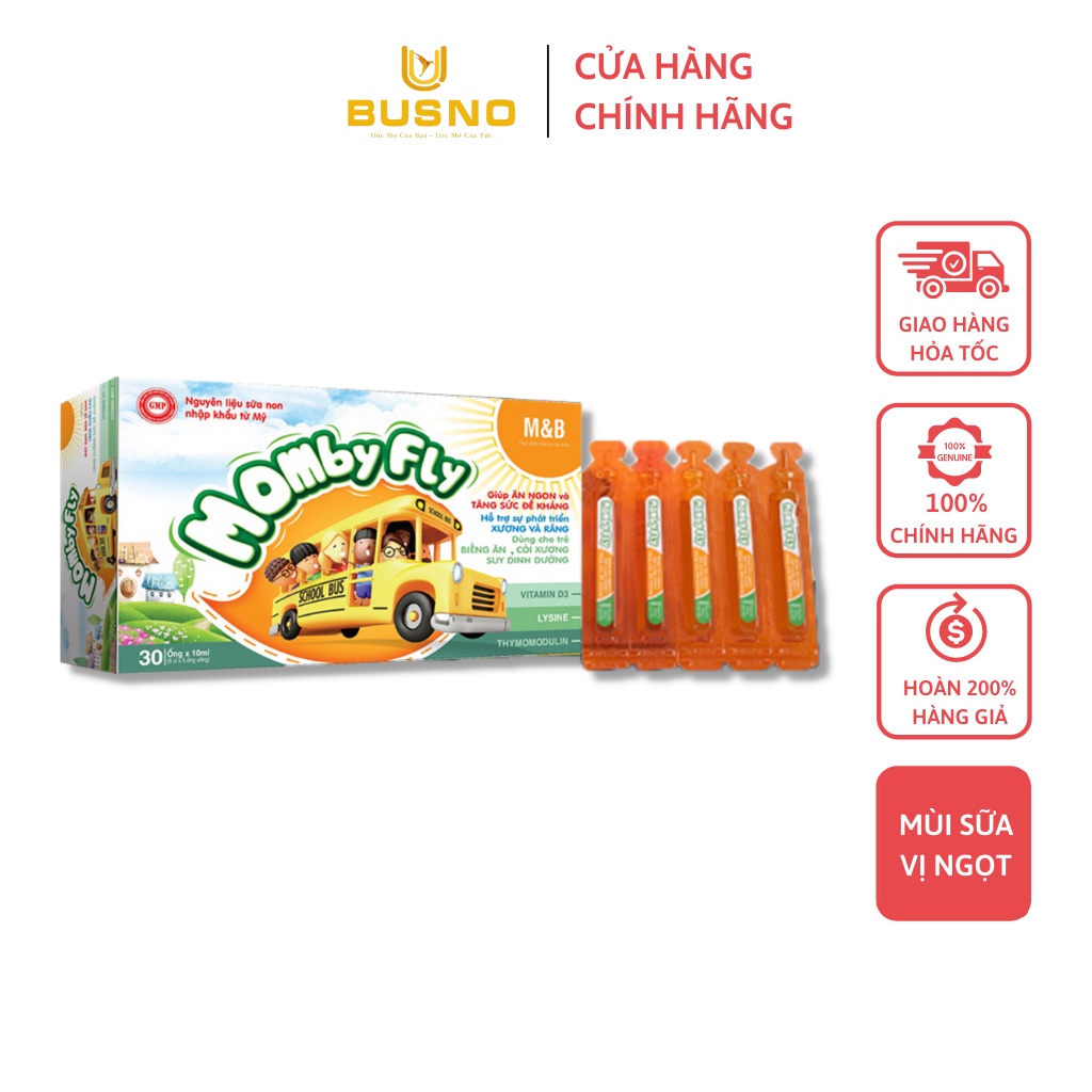 Siro ăn ngon tăng đề kháng Momby Fly dùng cho trẻ biếng ăn, tiêu hoá tốt