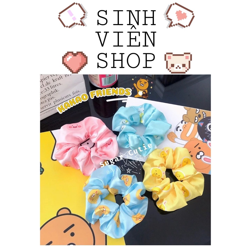 Scrunchies Kakao Talk cột tóc hình Apeach Ryan Tube Muzi buột tóc