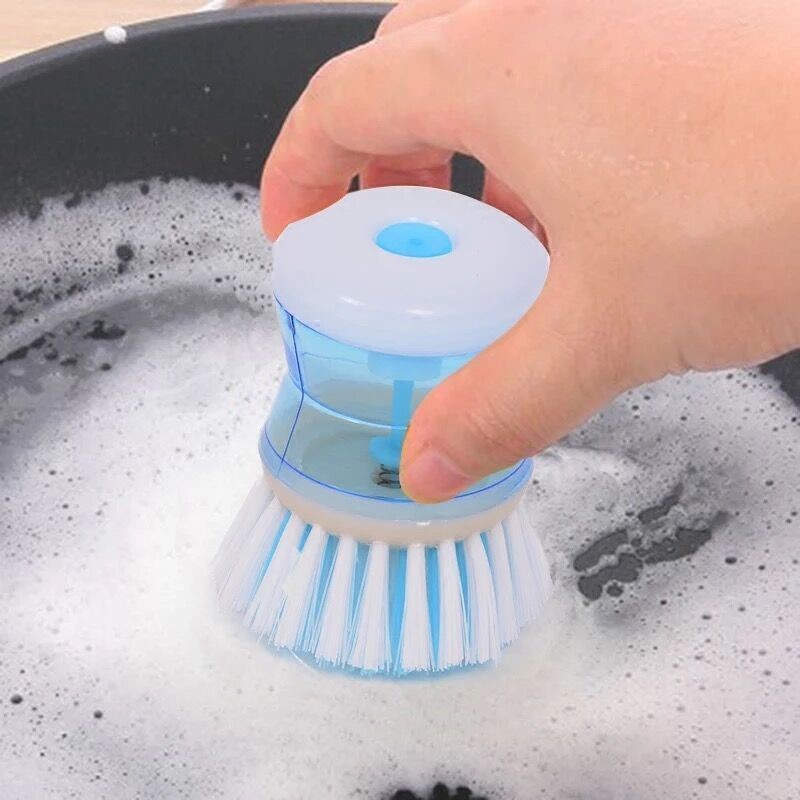 Cọ Rửa Chén Dĩa Có Ngăn Chứa Dung Dịch Tiện Lợi