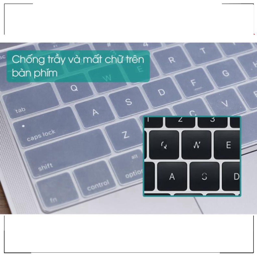 Miếng Lót Phủ Bàn Phím Màu Trong Suốt Cho Macbook (US)  ✪ 𝐌𝐚𝐜𝐛𝐨𝐨𝐤𝐬𝐭𝐨𝐫𝐞𝟗