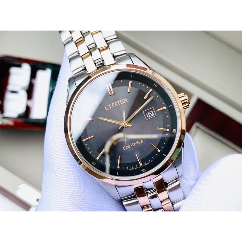 Đồng hồ nam dây thép Citizen Eco Drive BM7256 50E