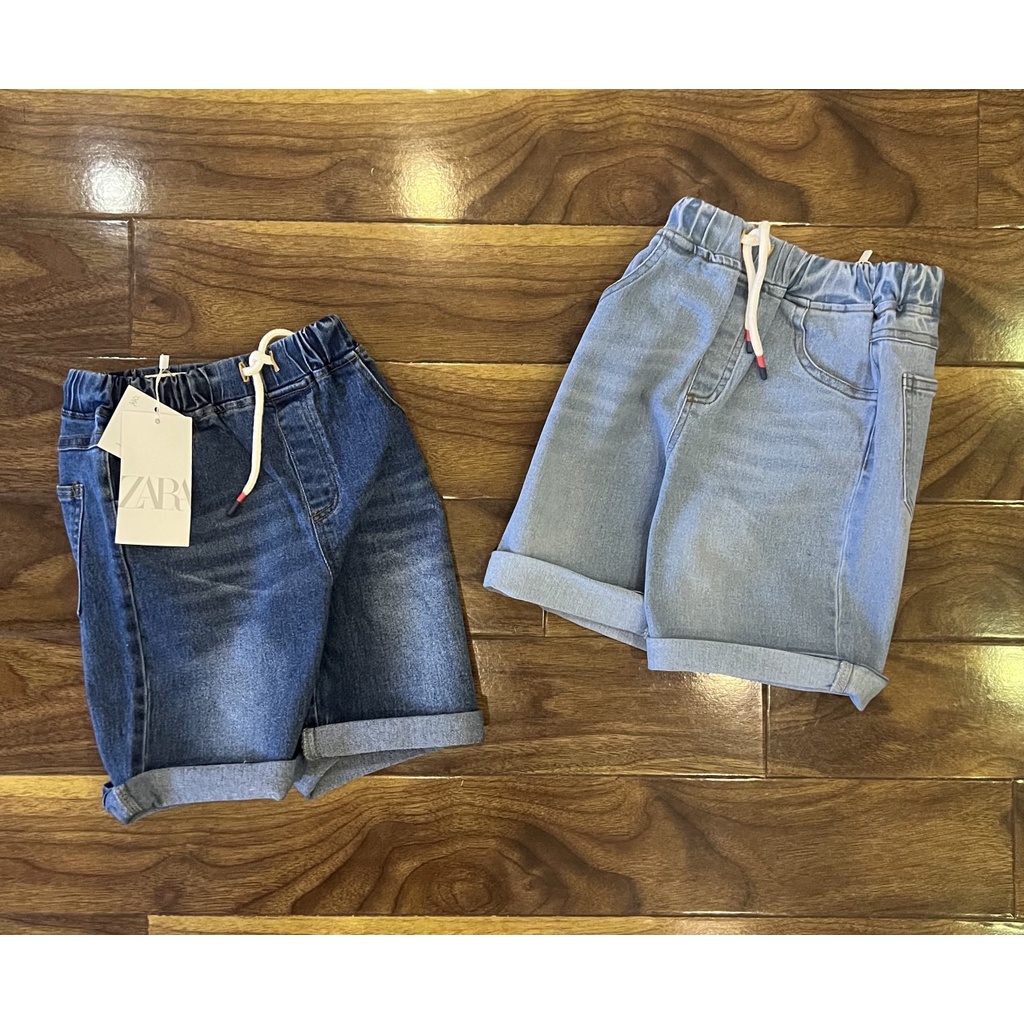 Quần đùi quần short jean, quần bò bé trai size đại từ 5 6 7 8 9 10 11 12 tuổi chất mềm hàng xuất dư - QTJ