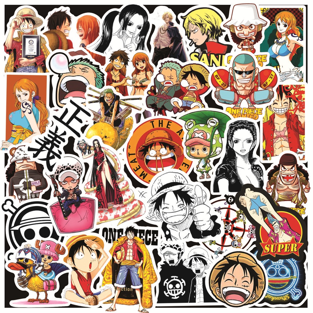Bộ Sưu Tập 100/50/48 Miếng Sticker Phim Hoạt Hình One Piece