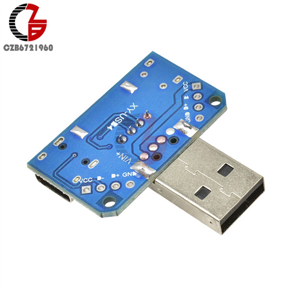 Đầu USB 5V chuyển đổi Type-c sang Micro USB sang 2.54mm 4P mô đun XY-USB4 | BigBuy360 - bigbuy360.vn